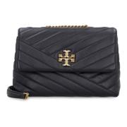 Gewatteerde leren tas met Chevron-patroon Tory Burch , Black , Dames