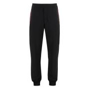 Katoenen trainingsbroek met elastische manchetten Alexander McQueen , ...