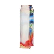 Luxe Cashmere Sarong met Rafelranden Alexander McQueen , Multicolor , ...