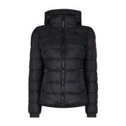 Zwarte Abbott Hooded Pufferjas Canada Goose , Black , Dames