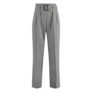 Wollen broek met zakken Peserico , Gray , Dames