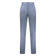 Jacquard motief broek met zakken Etro , Blue , Heren