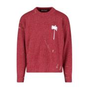 Rode Sweaters voor Heren Palm Angels , Red , Heren