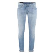 Contrasterende Stiksels Skinny Jeans Dondup , Blue , Heren