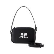 Leather shoulder-bags Courrèges , Black , Dames