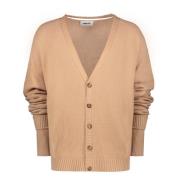 Geribbelde Cardigan met Achteruitsnijding Ambush , Beige , Heren