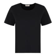 Gebreide T-shirt P.a.r.o.s.h. , Black , Dames