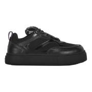 Leren Platform Sneakers Eytys , Black , Heren