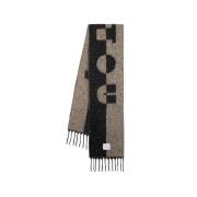 Alpaca Wol Sjaal in Zwart Patou , Black , Dames