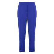 Satijnen Broek met Zakken P.a.r.o.s.h. , Blue , Dames