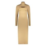 Elegant Cut-Out Detail Dress Ambush , Beige , Dames