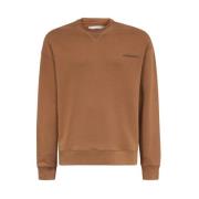 Katoenen sweatshirt met logodetail A-Cold-Wall , Brown , Heren