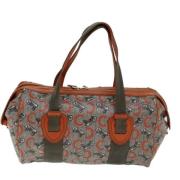 Pre-owned Canvas handbags Celine Vintage , Orange , Dames