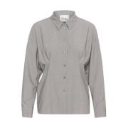 NannaMW Blouse Lange Mouw My Essential Wardrobe , Gray , Dames