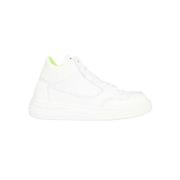 Lage leren sneakers Msgm , White , Heren