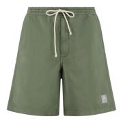 Katoenen Bermuda Shorts met Ritssluiting Department Five , Green , Her...