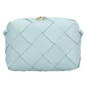 Leather crossbody-bags Bottega Veneta , Blue , Dames