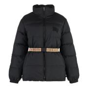 Omkeerbare gewatteerde jas met capuchon Burberry , Black , Dames