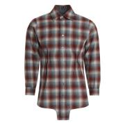 Geruite wollen overhemd met Pendleton Check Motif Maison Margiela , Re...