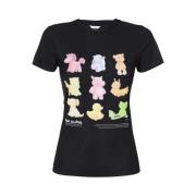 Bedrukt katoenen T-shirt Eytys , Black , Dames