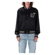 Zwarte Varsity Jacket Buitenkleding Aw24 Amiri , Black , Heren