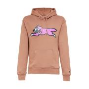 Katoenen hoodie met voorprint Icecream , Brown , Heren