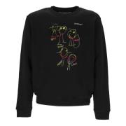 Stijlvolle Sweatshirt voor Trendy Outfits Off White , Black , Dames