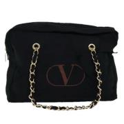 Pre-owned Canvas totes Valentino Vintage , Black , Dames