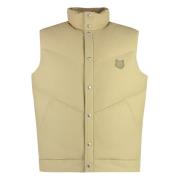 Gewatteerde Bodywarmer met Opstaande Kraag Maison Kitsuné , Beige , He...