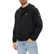 Zwarte Windbreaker Jas Calvin Klein , Black , Heren