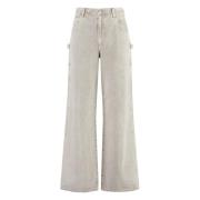 Baggy Wide Jeans Agolde , Gray , Dames