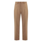 Wollen broek met zakken Dondup , Brown , Heren