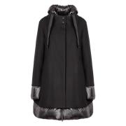 Gelaagde parka met donsvulling Herno , Black , Dames