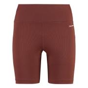 Geribbelde Logo Shorts Sporty & Rich , Brown , Dames