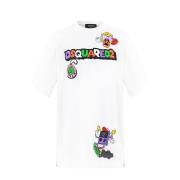 T-Shirt Dsquared2 , White , Heren