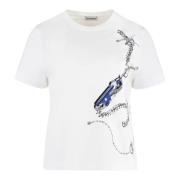 T-Shirts Burberry , White , Dames