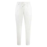 Casual Crepe Broek Hugo Boss , White , Heren