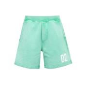 Katoenen Bermuda Shorts met zijzakken Dsquared2 , Green , Heren