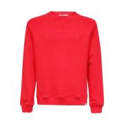 Geribbelde Katoenen Sweatshirt Les Deux , Red , Heren