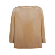 Katoenen T-shirt met Maxi Borduursel Gucci , Beige , Heren