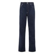 Asagao Straight-Leg Jeans met Metalen Knopen Kenzo , Blue , Heren