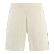 Gebreide shorts met zakken en elastaan Golden Goose , Beige , Dames