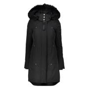 Gewatteerde parka met bont capuchon Moose Knuckles , Black , Dames