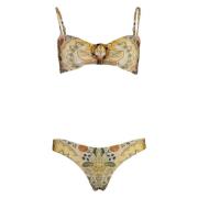 Bandeau Bra Bikini met Front Ring Zimmermann , Multicolor , Dames