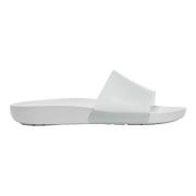 Glanzende Splash Slippers Crocs , White , Heren