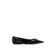 Leren ballerina's Marc Jacobs , Black , Dames