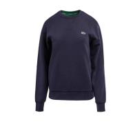 Dames Sweatshirt Navy Blauw Katoen Lacoste , Blue , Dames