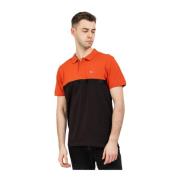 Heren Polo Shirt Regular Fit Zwart/Oranje Tommy Hilfiger , Multicolor ...