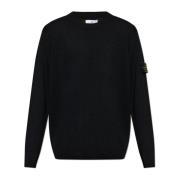 Wollen trui Stone Island , Black , Heren