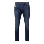 Slim Fit Navy Blue Heren Jeans Diesel , Blue , Heren